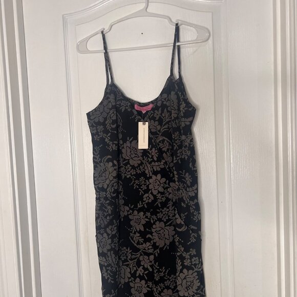 Eva Franco For Anthropologie Floral Jumpsuit Size 8‎ Black & White NWT - Picture 8 of 11